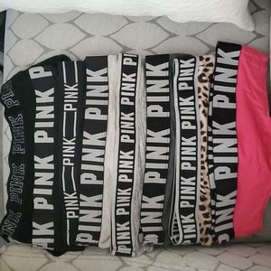 8 vs pink panties size small boyshort and hip huggers